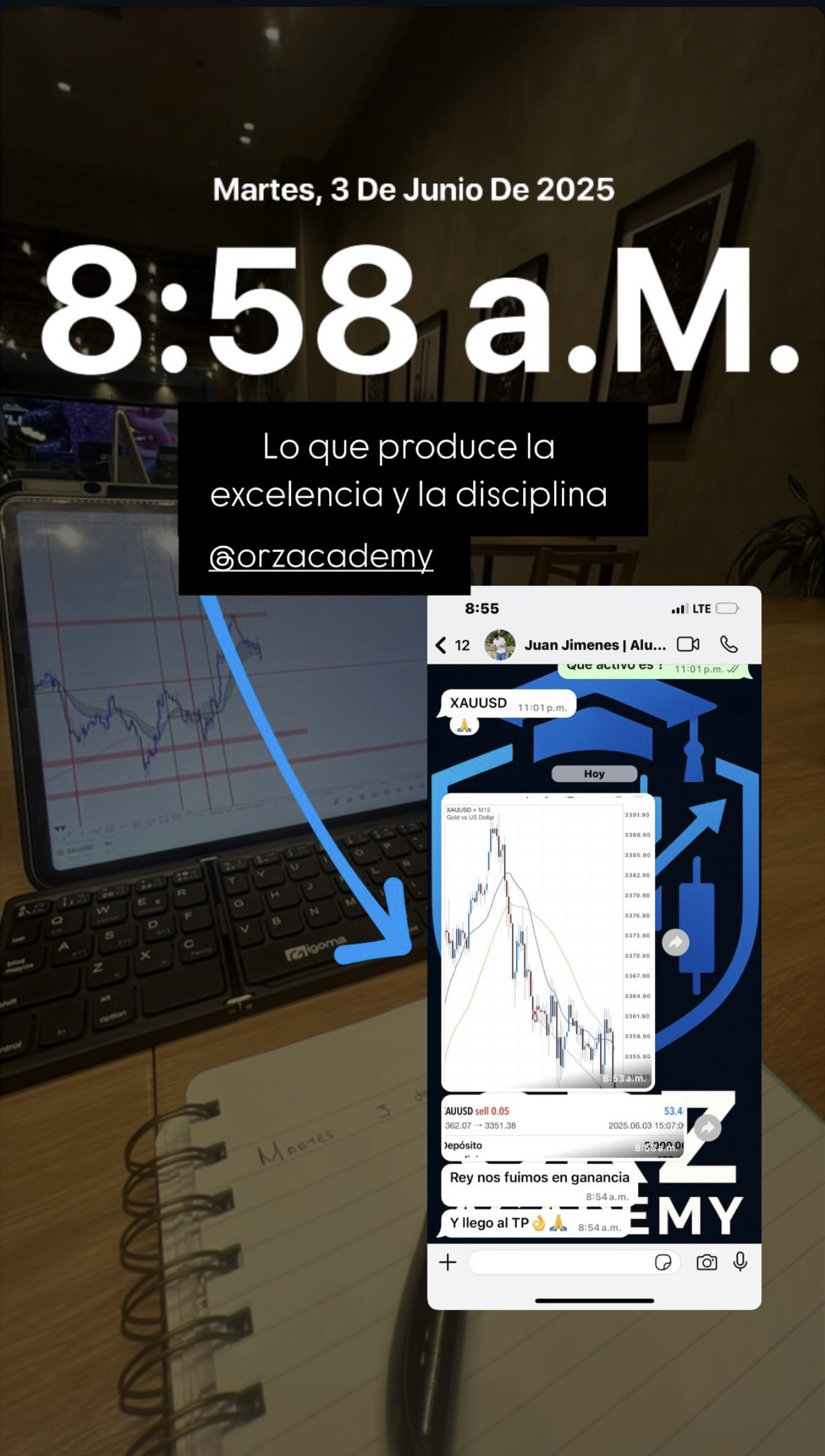 Trade Mateo alumno en 4 cuentas
