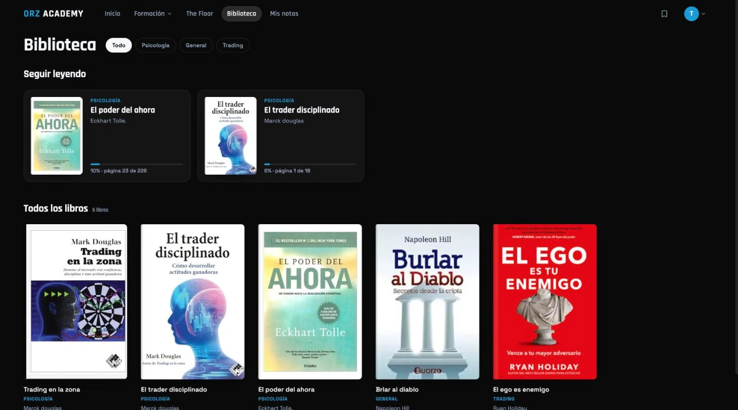 Biblioteca con libros para seguir leyendo